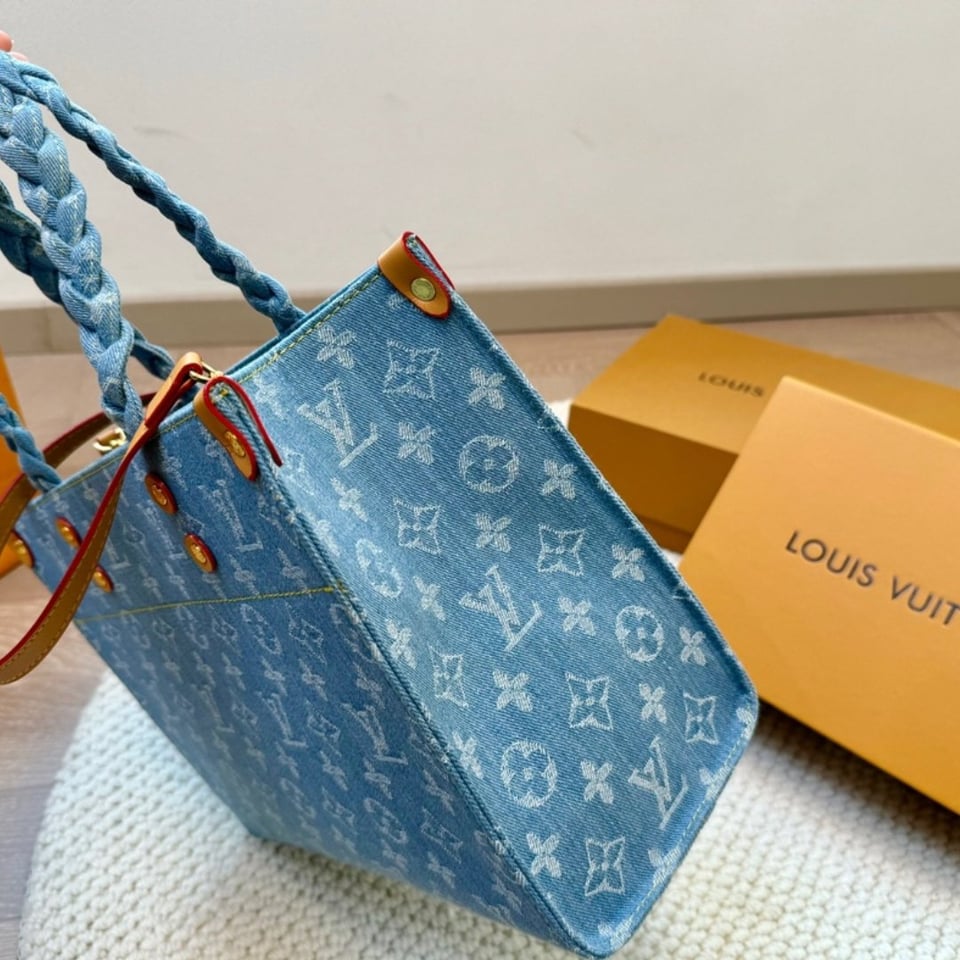 Louis Vuitton Let Go Pm Monogram Sky Blue Denim 30Cm M24897 view 5