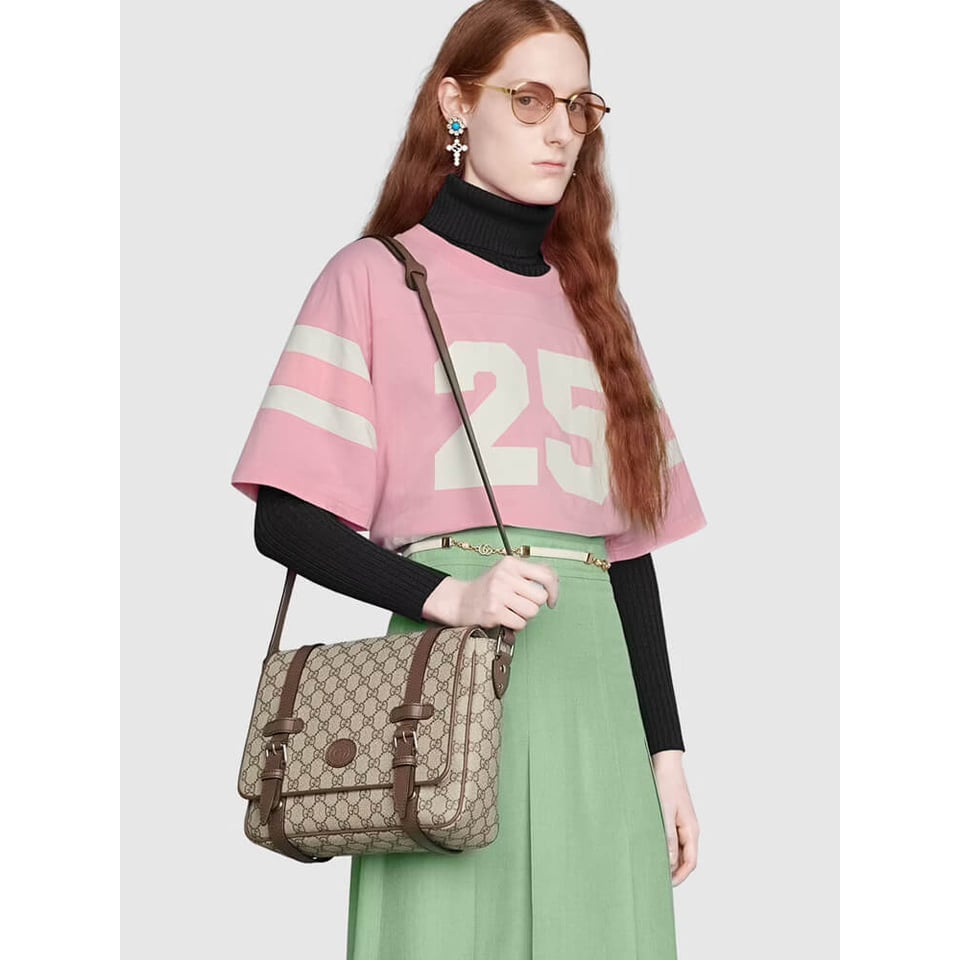 Gucci GG Messenger Bag in Brown view 3