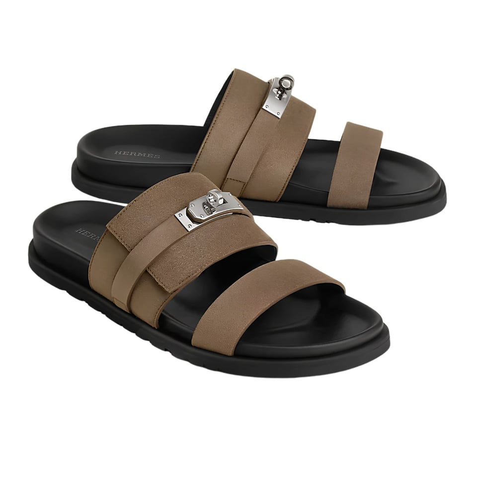 Hermes Jackson Sandal Étoupe Color Goatskin H242952ZHX3390