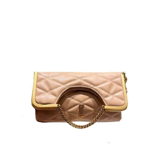 Saint Laurent The 87 Bag Quilted Beige 25Cm view 2