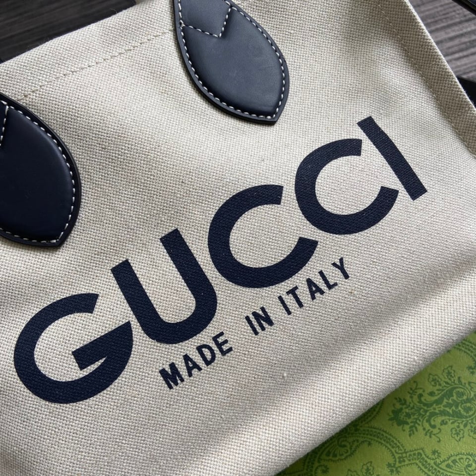 Gucci Mini Tote Bag With Gucci Print view 10
