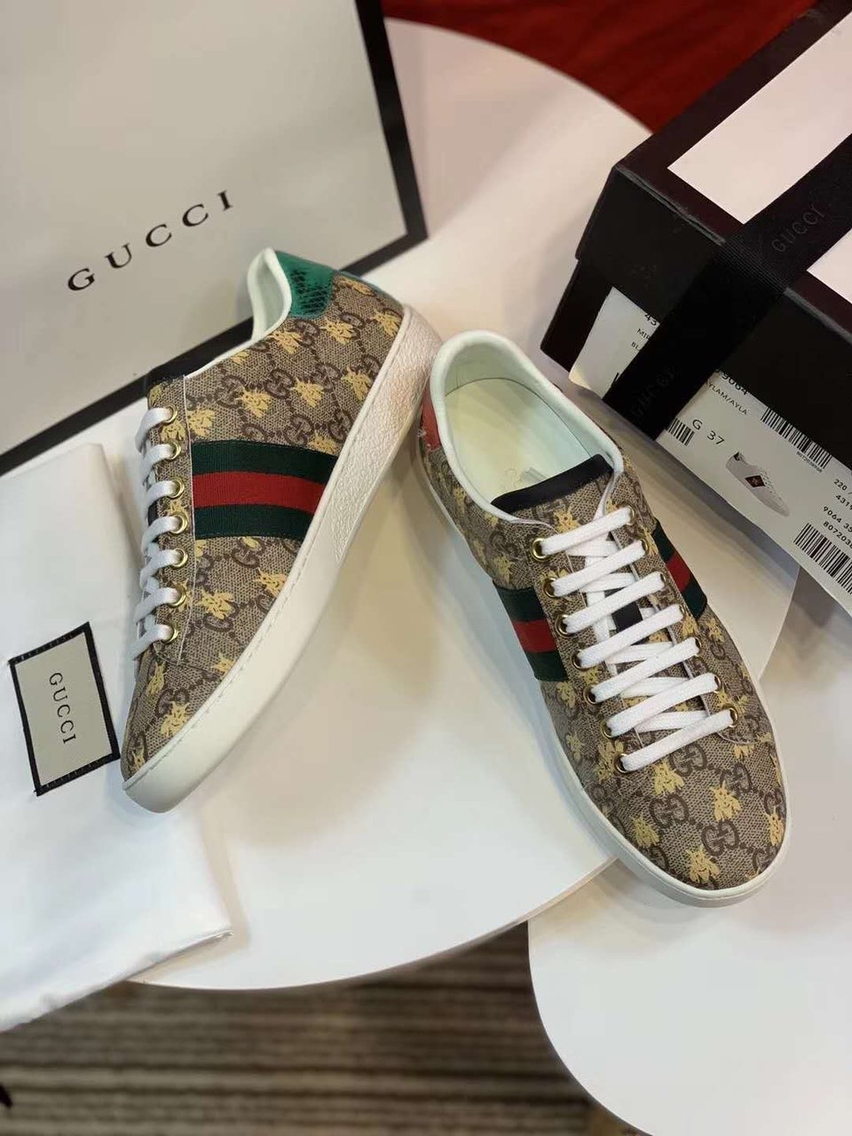 Gucci Ace Gg Supreme ?Bees? 548950 9N050 8465 view 5