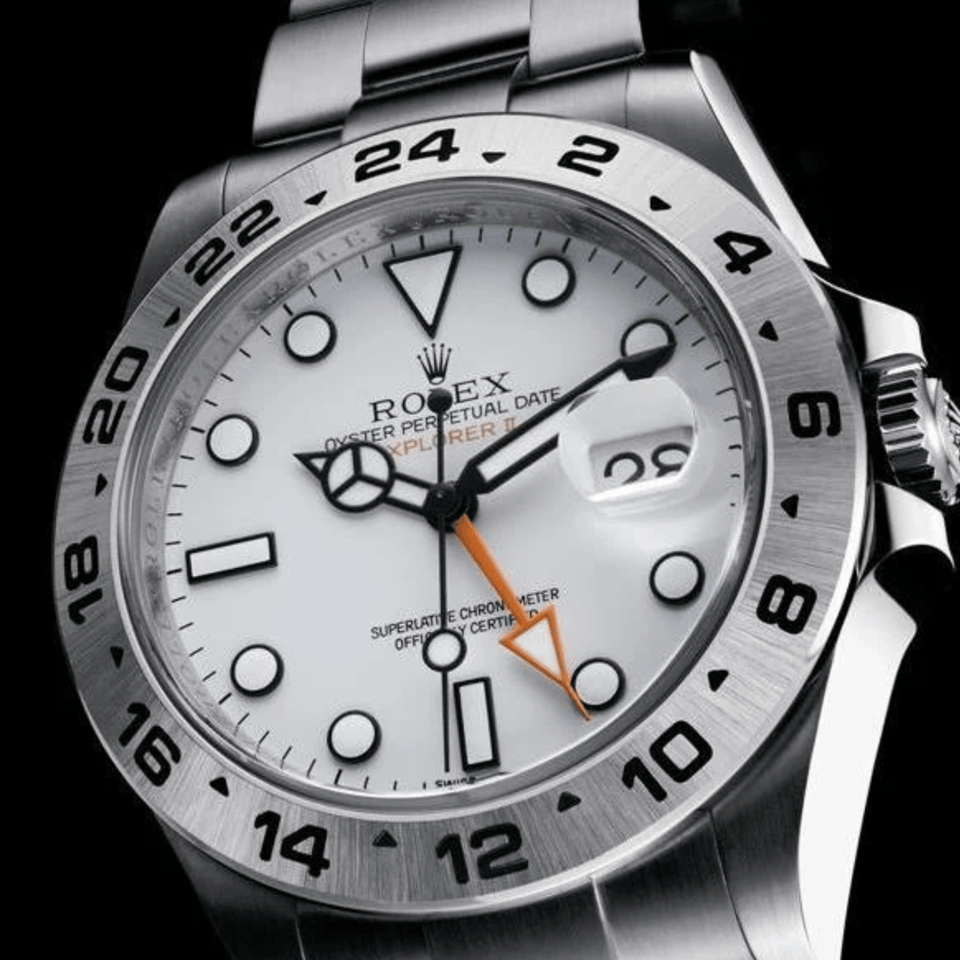 [SUPER CLONE] Rolex Explorer II Oyster 42 mm Oystersteel Reference 226570 White Dial view 5