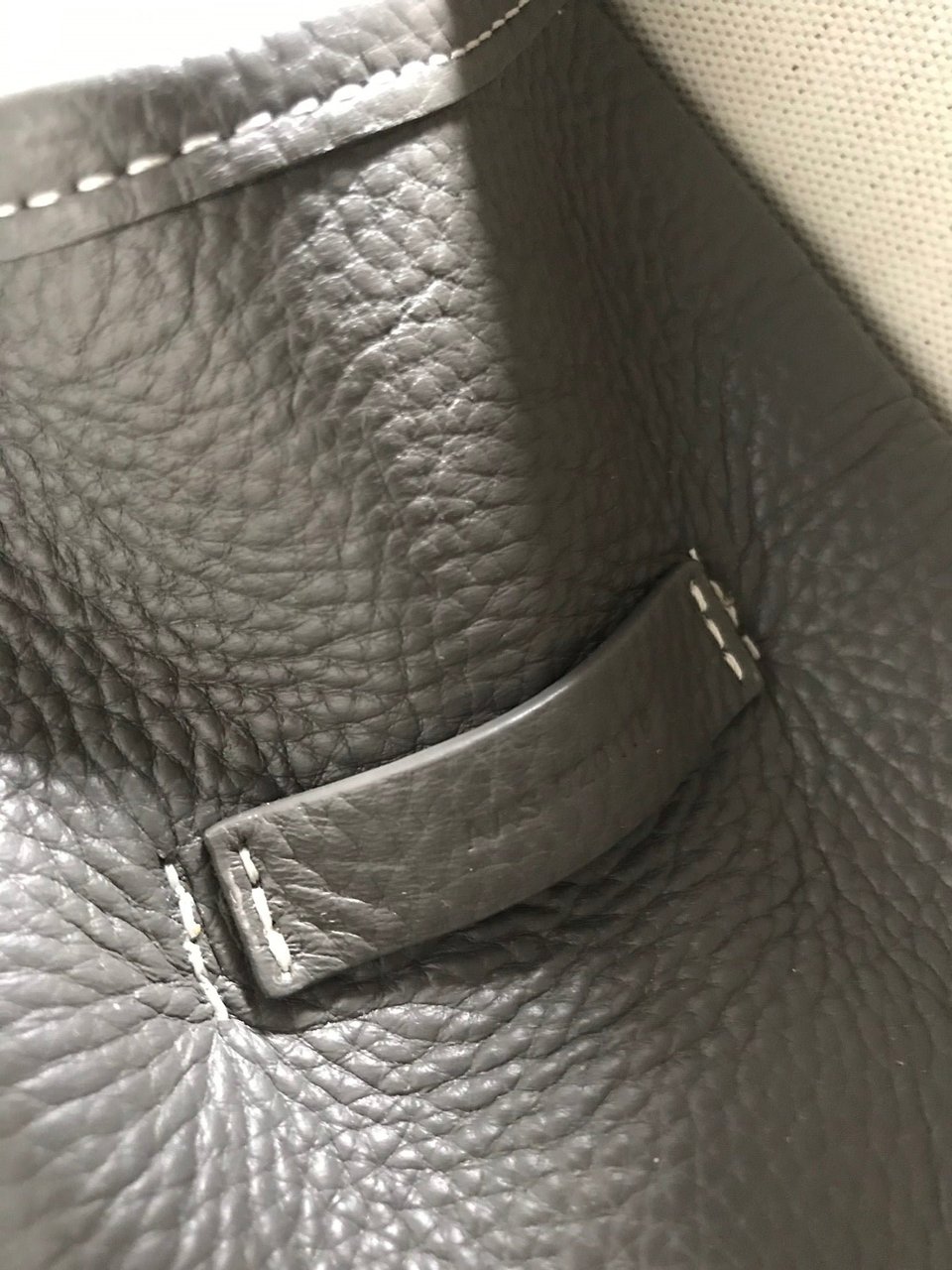 Goyard Hardy Pm Bag 40 Cm Gray Goyardine Canvas And Taurillon Leather Trim view 6