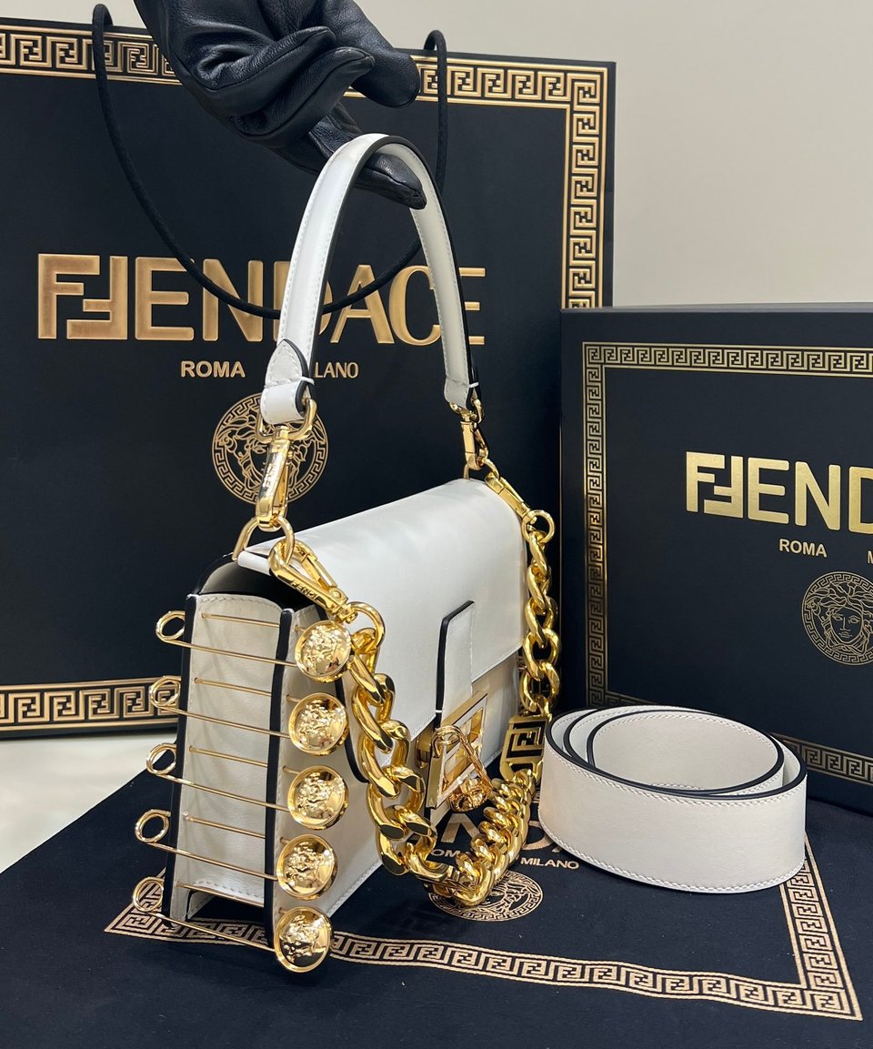 Fendace Baguette Brooch White 28cm/ 11.02in view 5