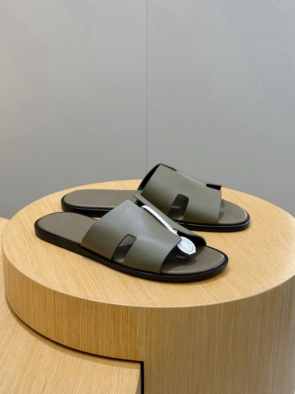 Hermès Green Oran Sandals- Shoes for Men view 11