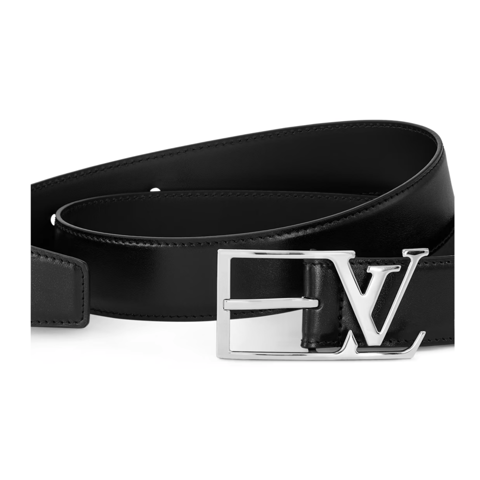 Louis Vuitton LV Black Skyline 35mm Men Belt M0687T view 4
