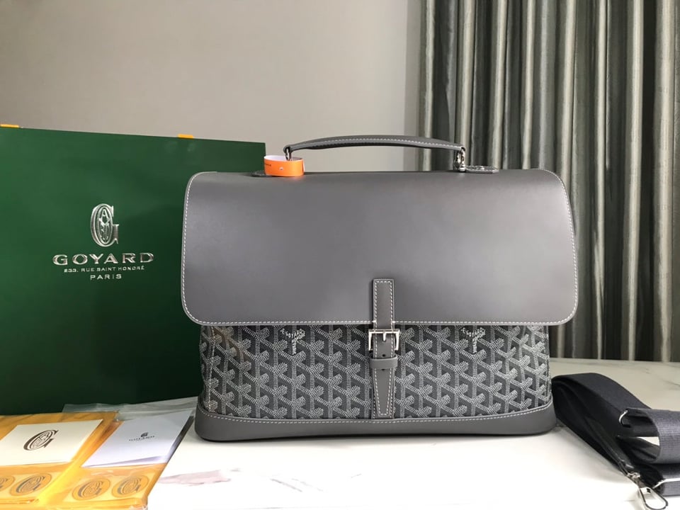 Goyard Citadin Bag 38Cm Grey Canvas
