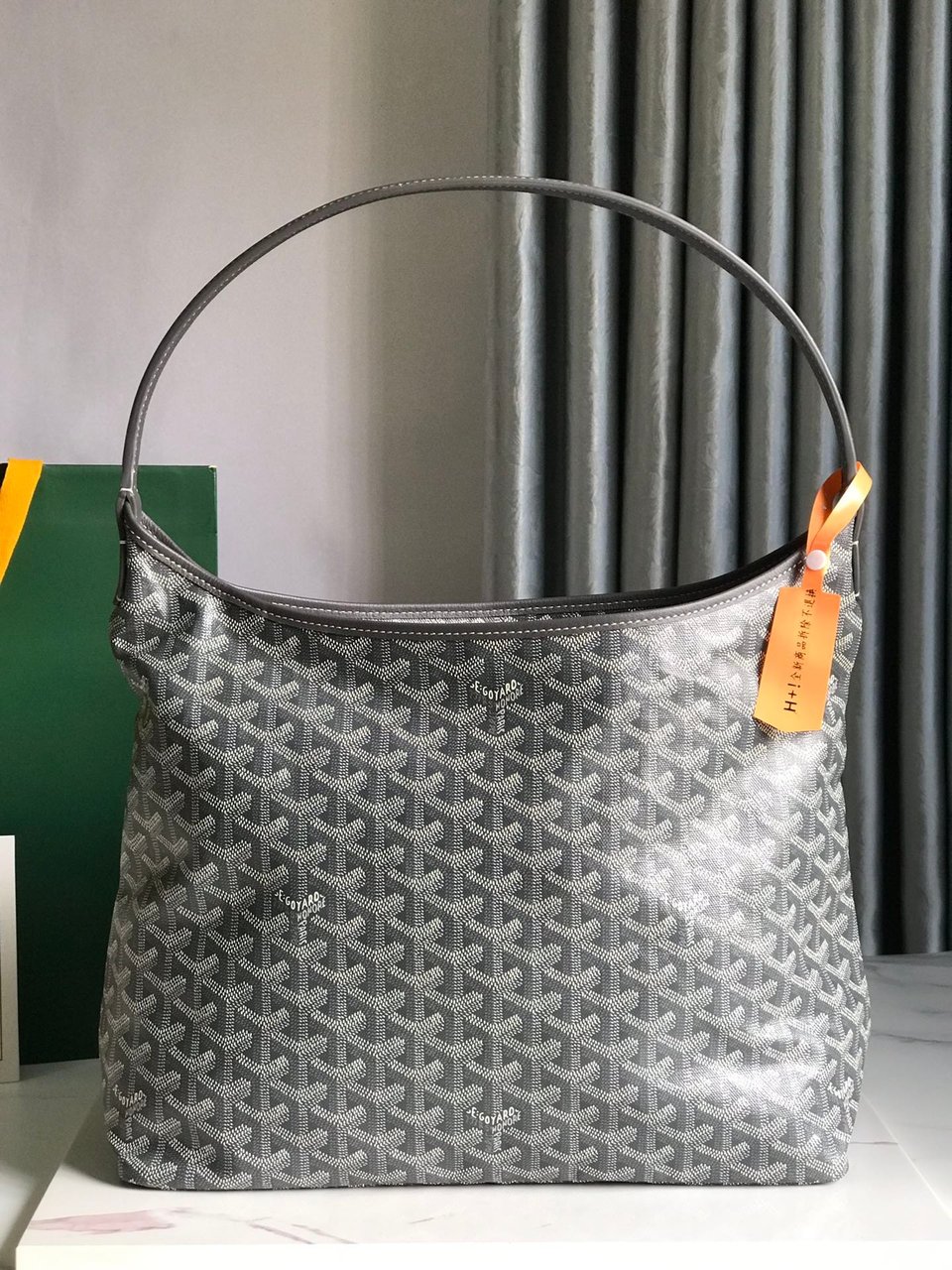 Goyard Hobo Boheme 42Cm Grey Canvas view 4