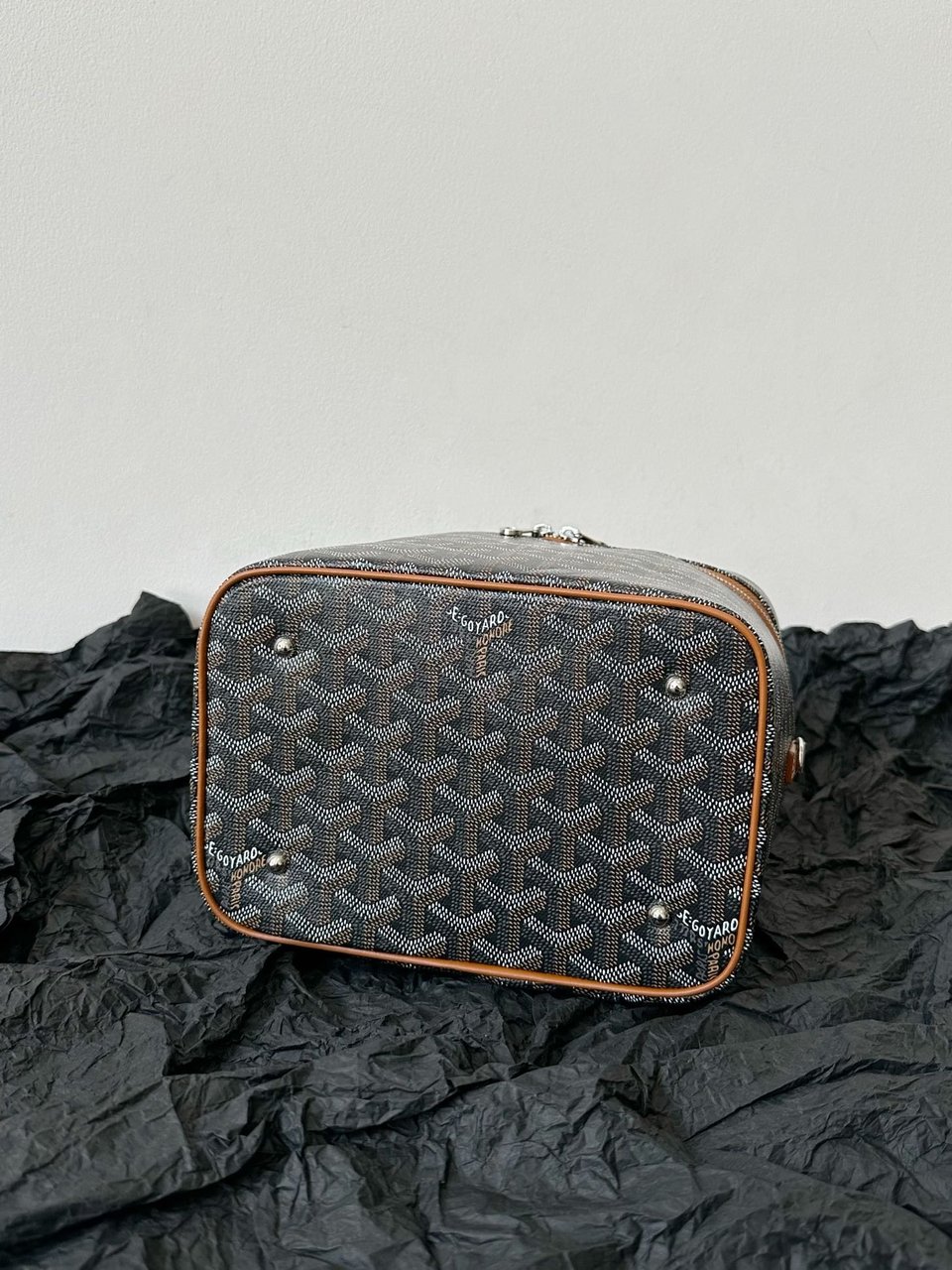 Goyard Goya Makeup Box Bag 20Cm Black And Tan Canvas view 5