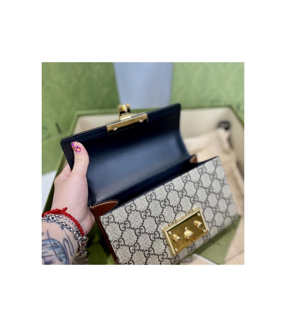 Gucci Padlock Small GG Shoulder Bag Black view 18