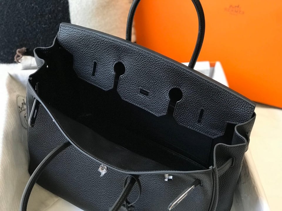 Hermes Birkin 35Cm Bag Black Togo Silver Hardware view 5