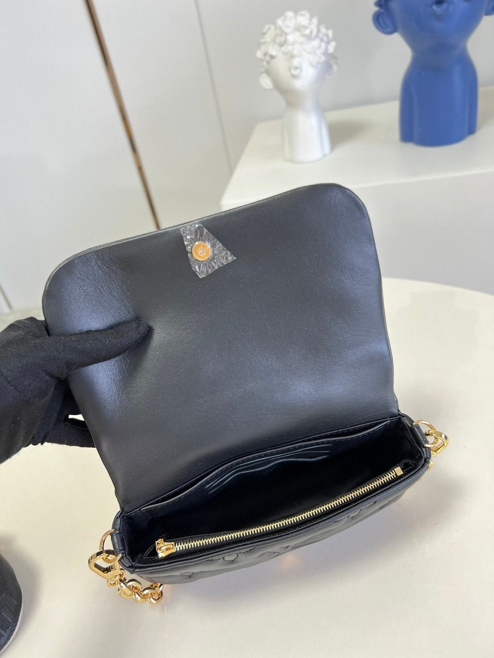 Louis Vuitton Wallet On Strap Bubblegram Black view 9