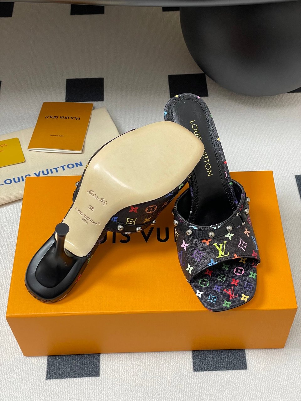 Louis Vuitton LV x TM 6AM Mule 1AGWT2 Black view 11