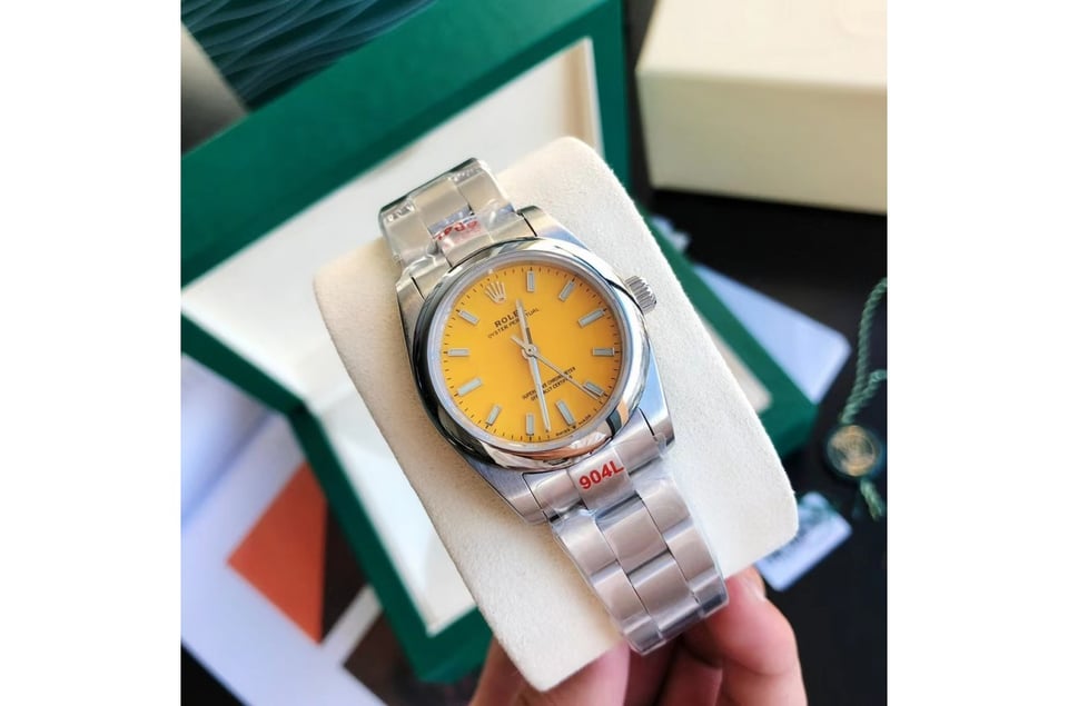 Rolex Oyster Perpetual 31/41mm SS/SS Yellow/Stk view 3