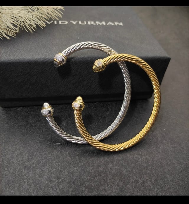 David Yurman Cable Bracelet Yellow Gold With Diamonds B18071D88Adim