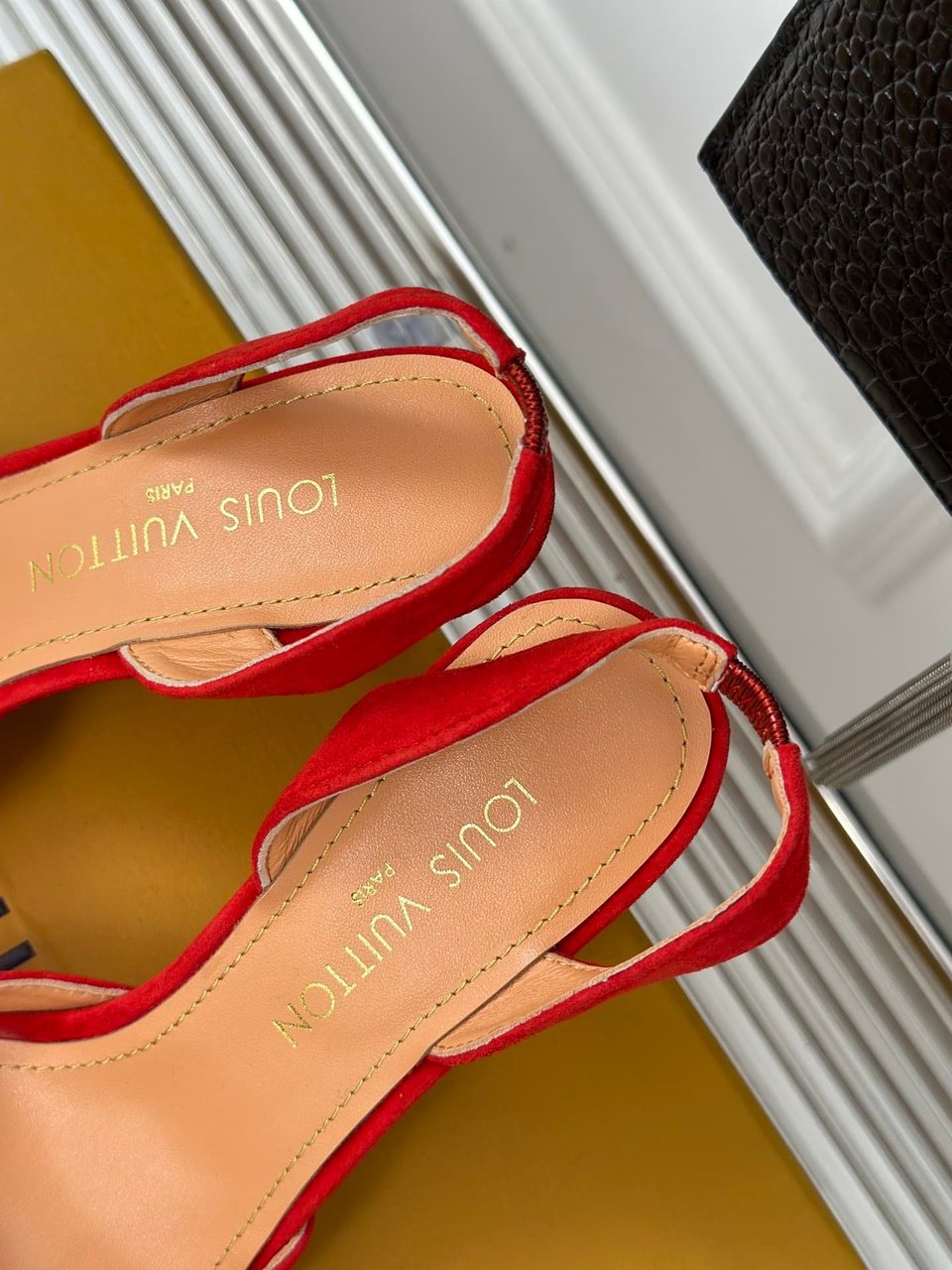 Louis Vuitton Blossom Slingback Pump Red 1Ac89N view 10