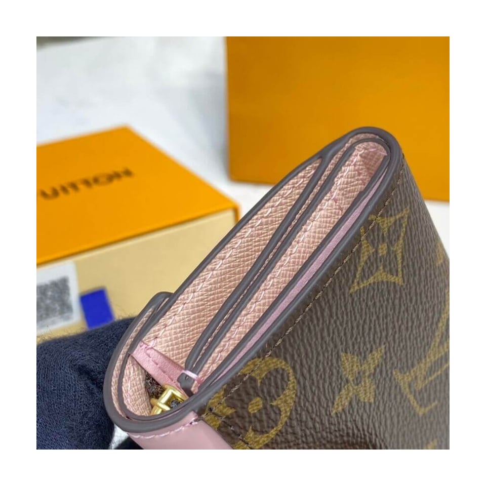 Louis Vuitton Monogram Zoe Wallet Pink view 5