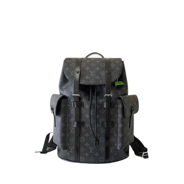 Louis Vuitton Christopher Backpack Monogram Macassar Black 45Cm M43735 view 2