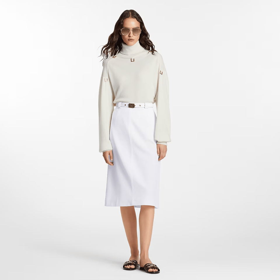 Louis Vuitton Lock It Flat Mules Brown view 4