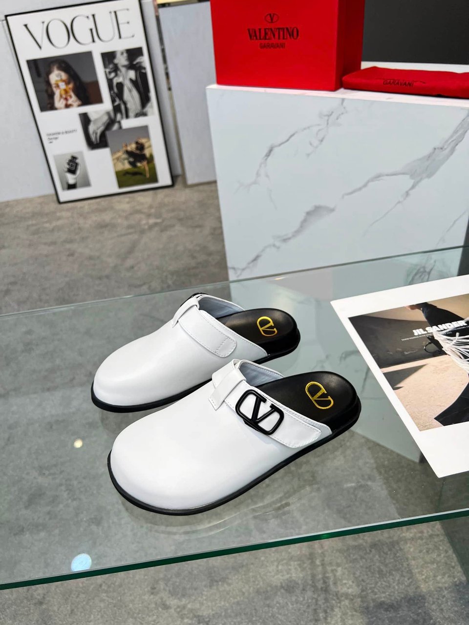 Valentino Garavani Vlogo Clog White view 8
