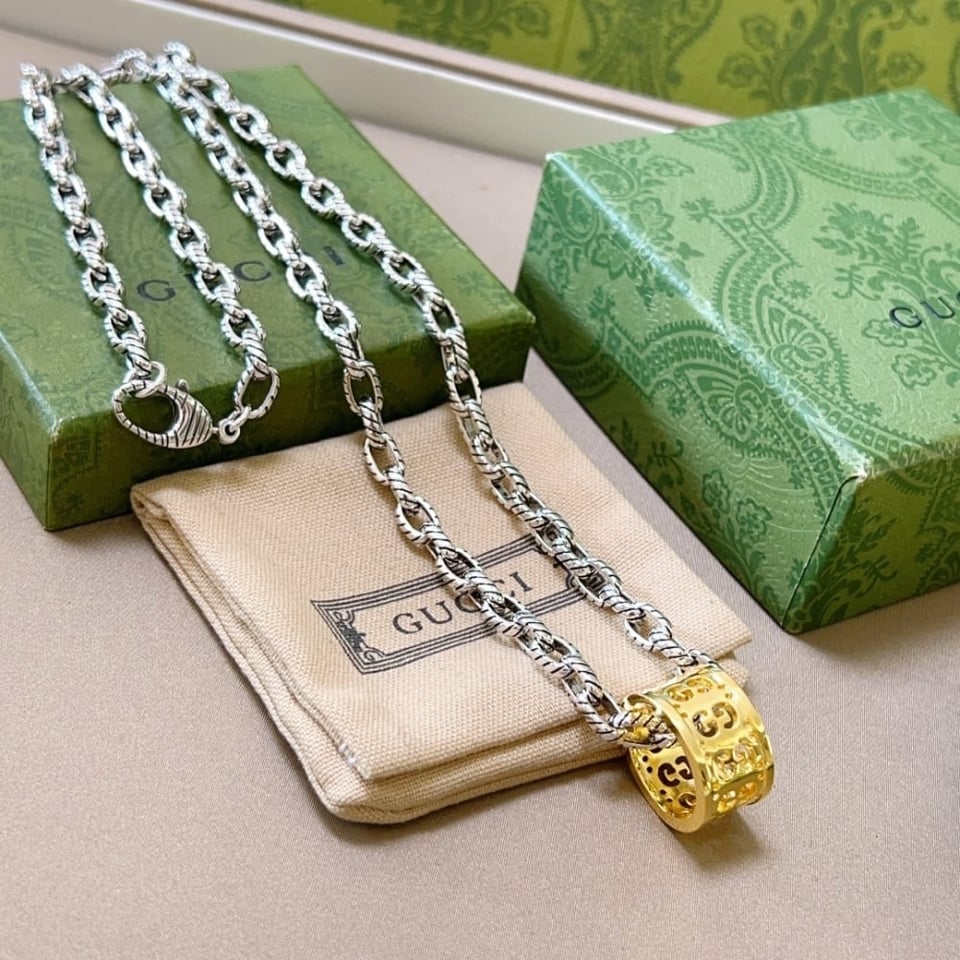 Gucci Necklace Gold And Silver view 6