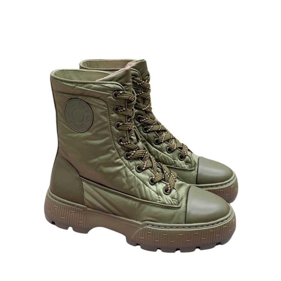 Hermes Fresh Ankle Boots Green