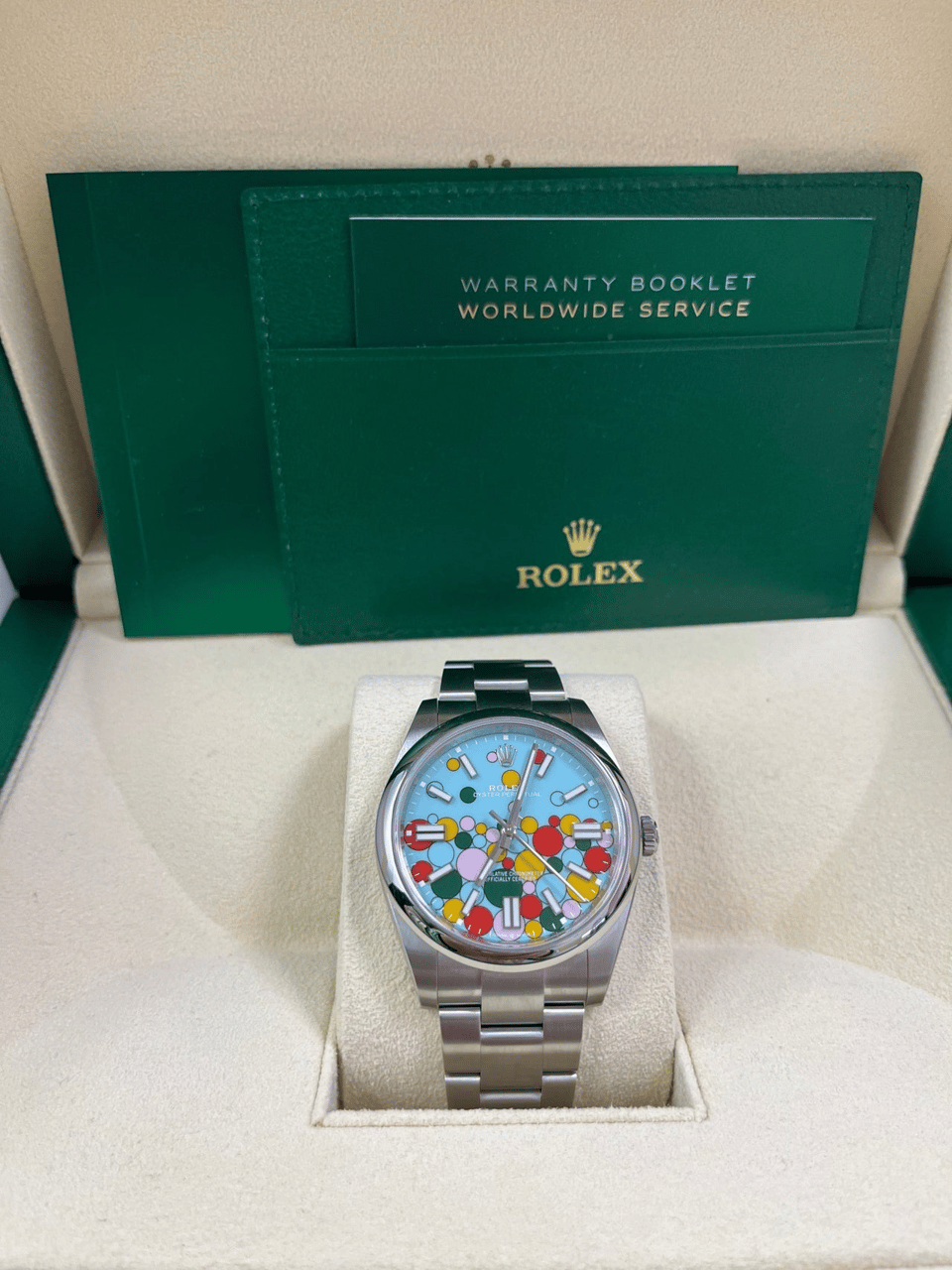[Superclone] Rolex Oyster Perpetual 41mm Turquoise Dial 124300 view 5