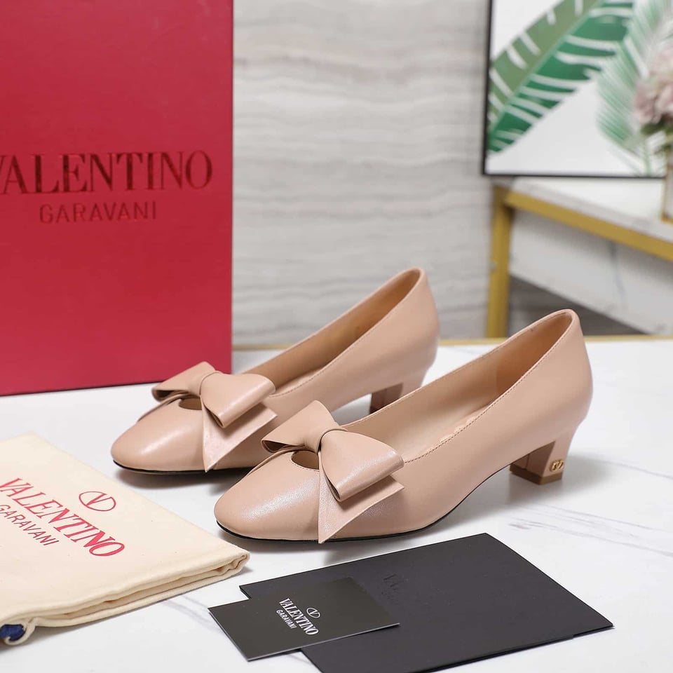 Valentino Bowow Pumps In Kidskin Water Rose 6W2S0Lb5Ddt W34 view 6