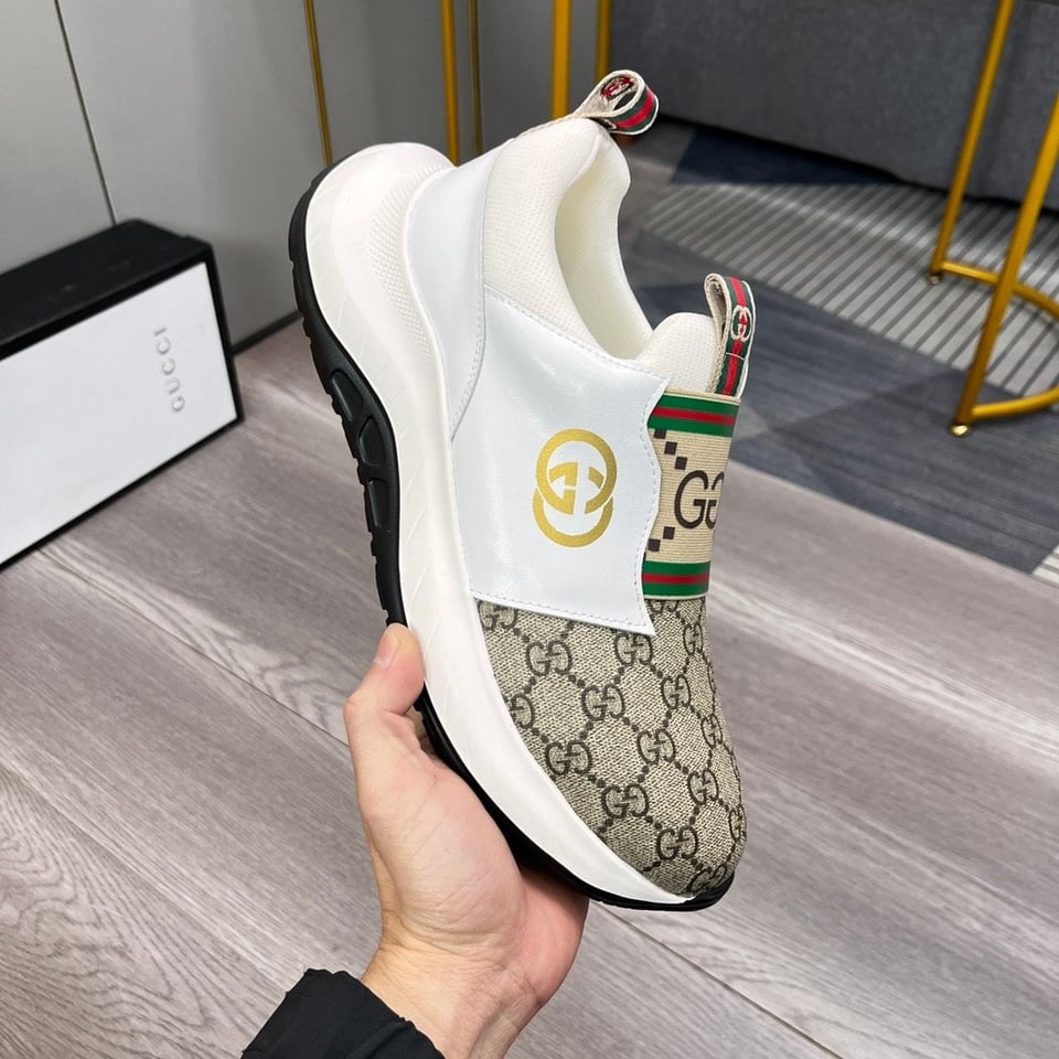 Gucci Sneaker Gg Canvas Beige White view 11