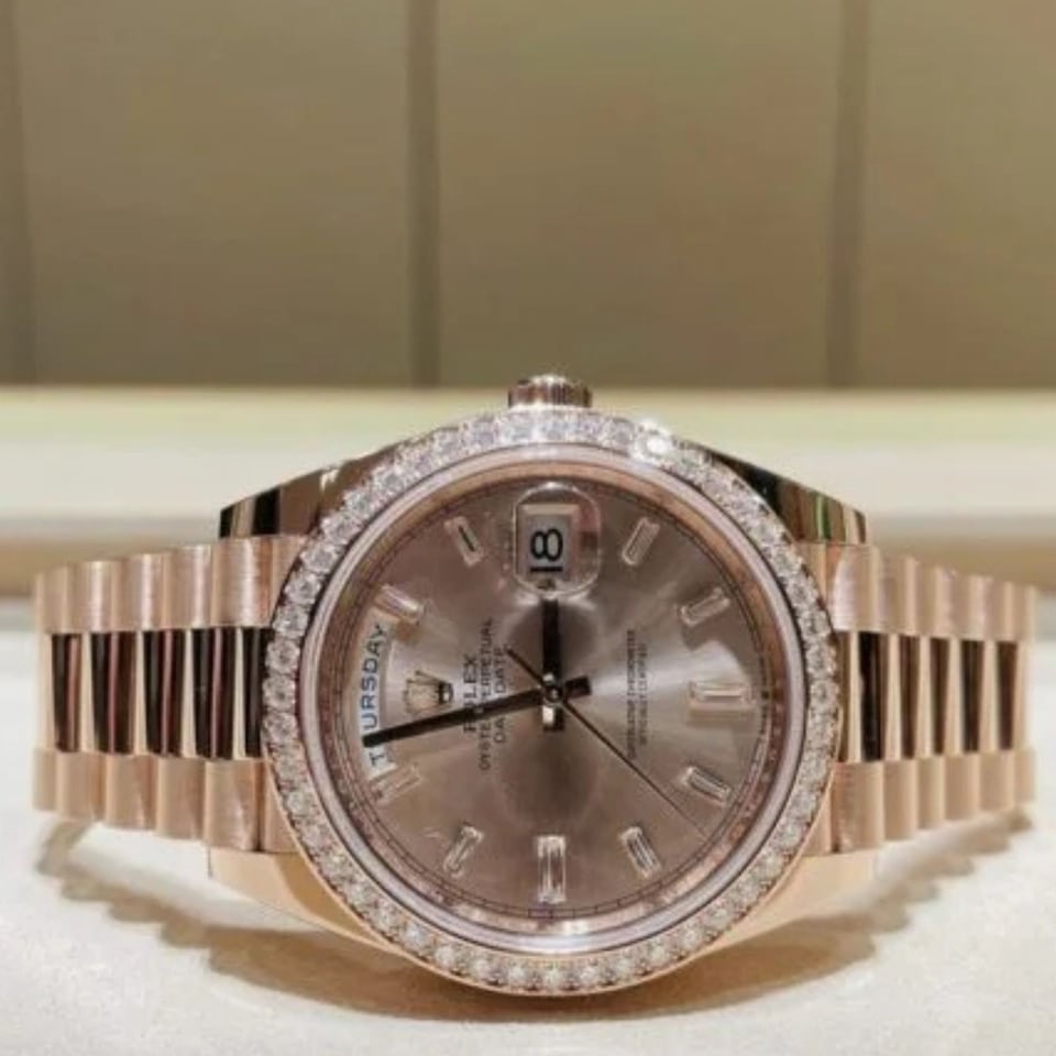 [Superclone] Rolex Day-Date 36mm Silver Dial President 128345RBR view 5