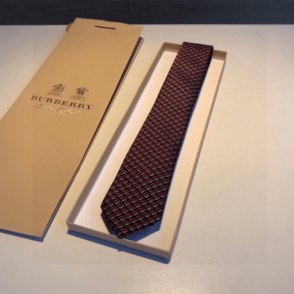 Burberry Geometric Micro-Pattern Silk Tie For Men view 4