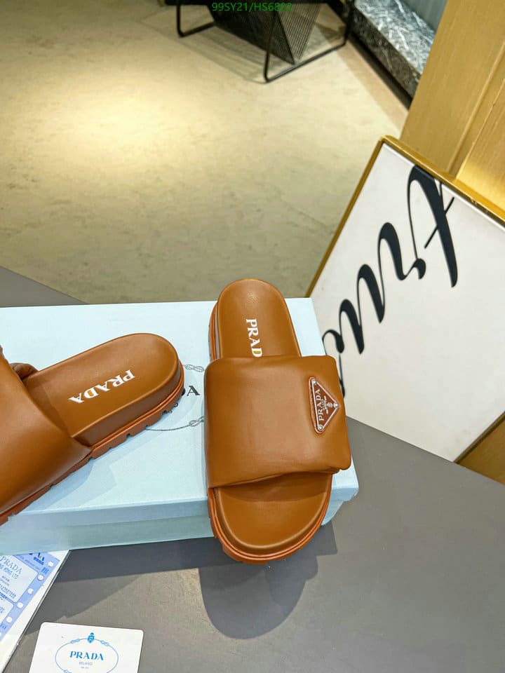 Prada Soft Padded Nappa Leather Slides Brown view 8