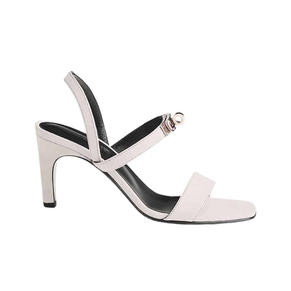 Hermes Glamour 75 Sandal White view 2
