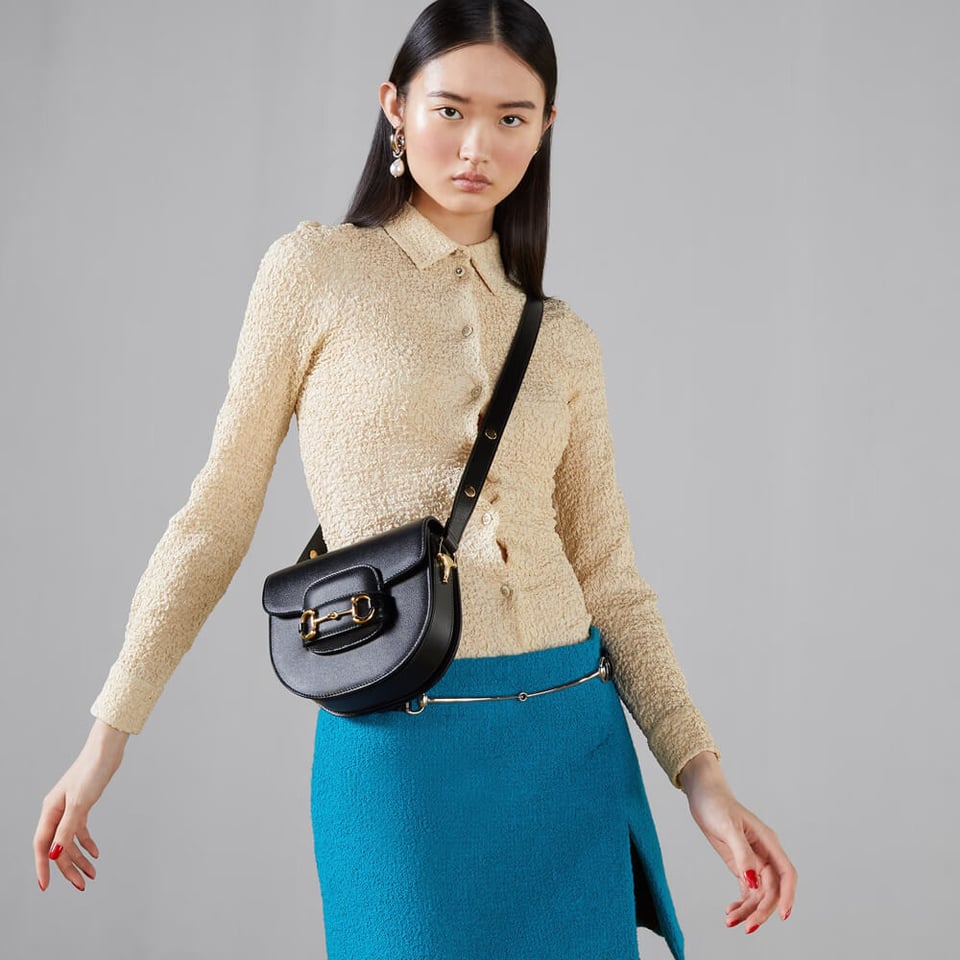Gucci Leather Horsebit 1955 Mini Rounded Bag view 4