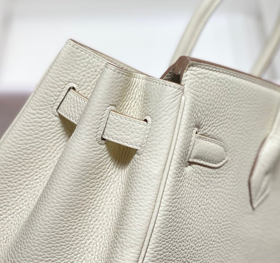 Hermes Birkin 35Cm Bag White Togo Gold Hardware view 8