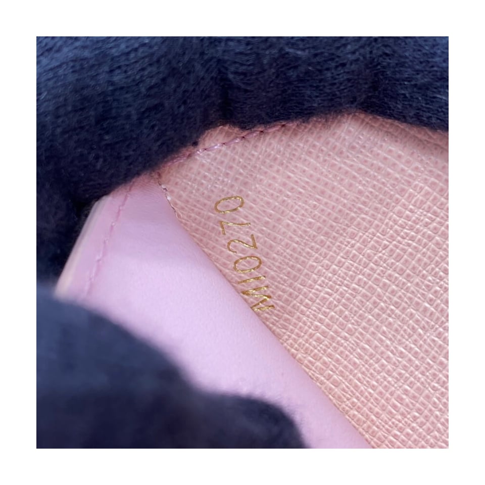 Louis Vuitton Damier Azur Zoe Wallet Pink view 11