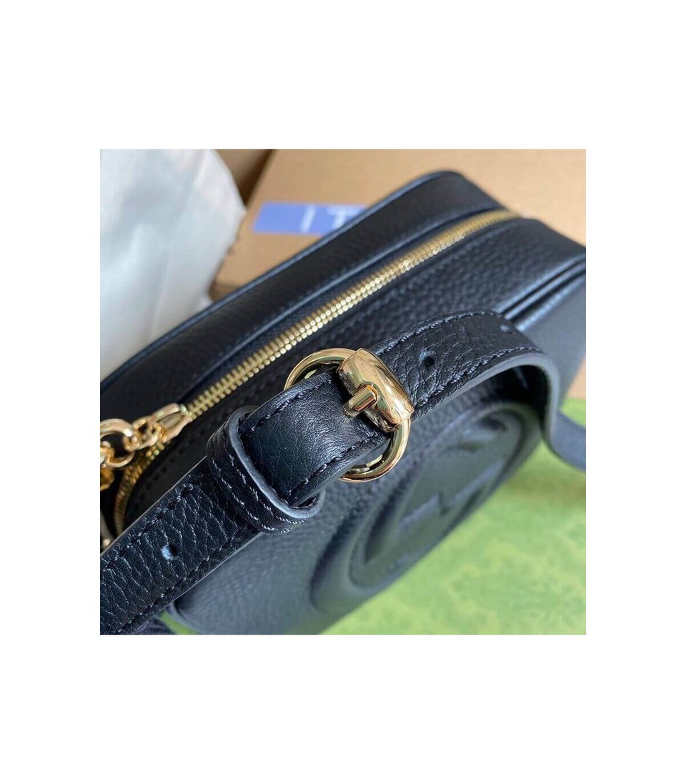 Gucci Soho Small Leather Disco Bag Black view 13