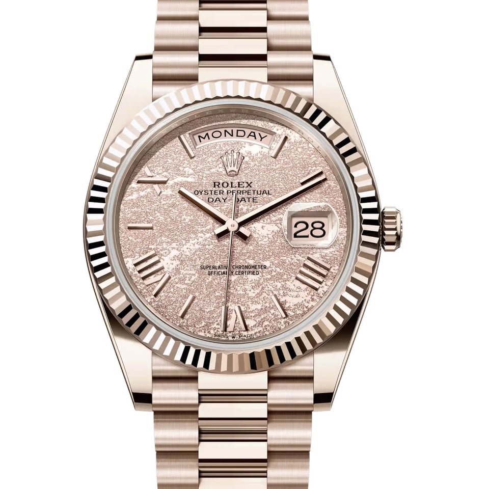 [Superclone] Rolex Day-Date 40mm Gold – Leaf Design Dial President 228235JG view 2