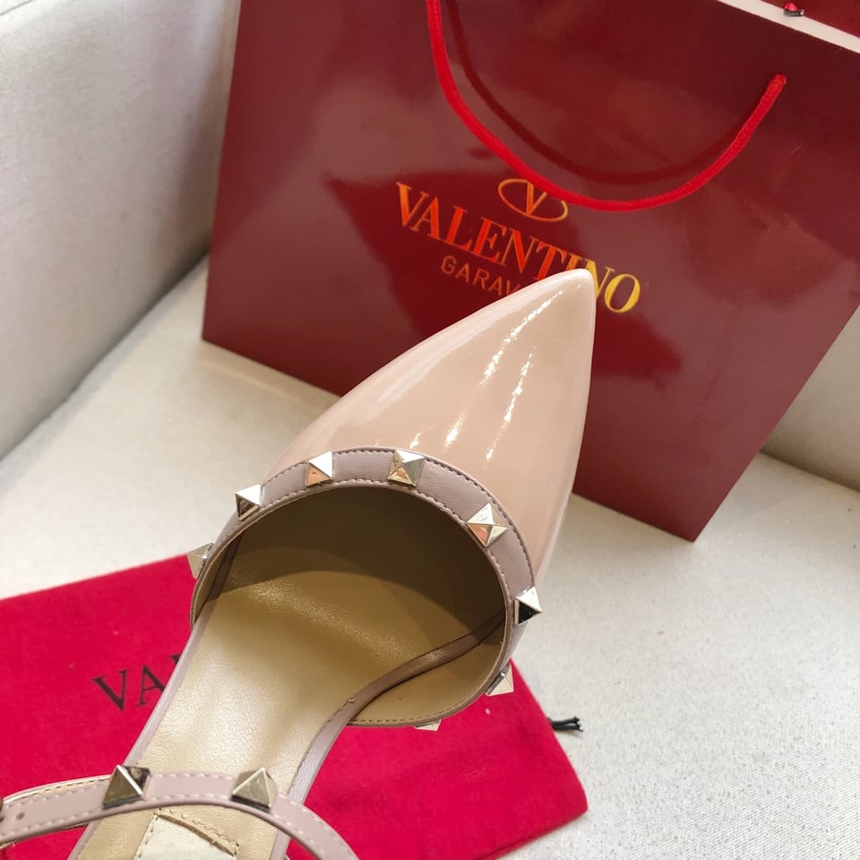 Valentino Rockstud Nude Slingback view 3