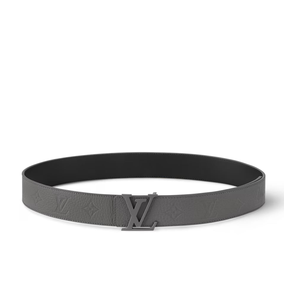 Lv Embossed Leather 35mm Belt For Men