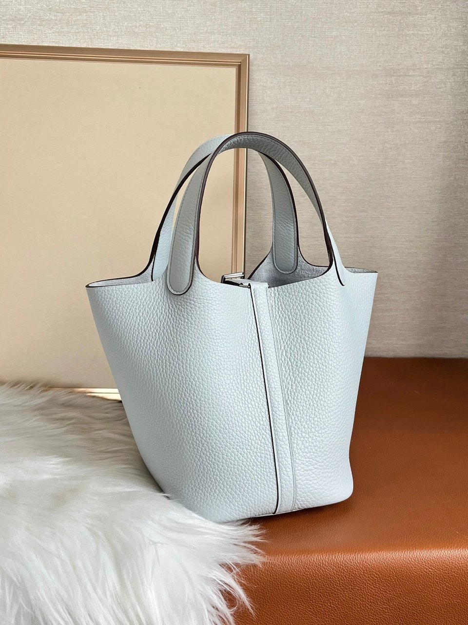 Hermes Picotin Lock 18Cm Gris Pale view 3