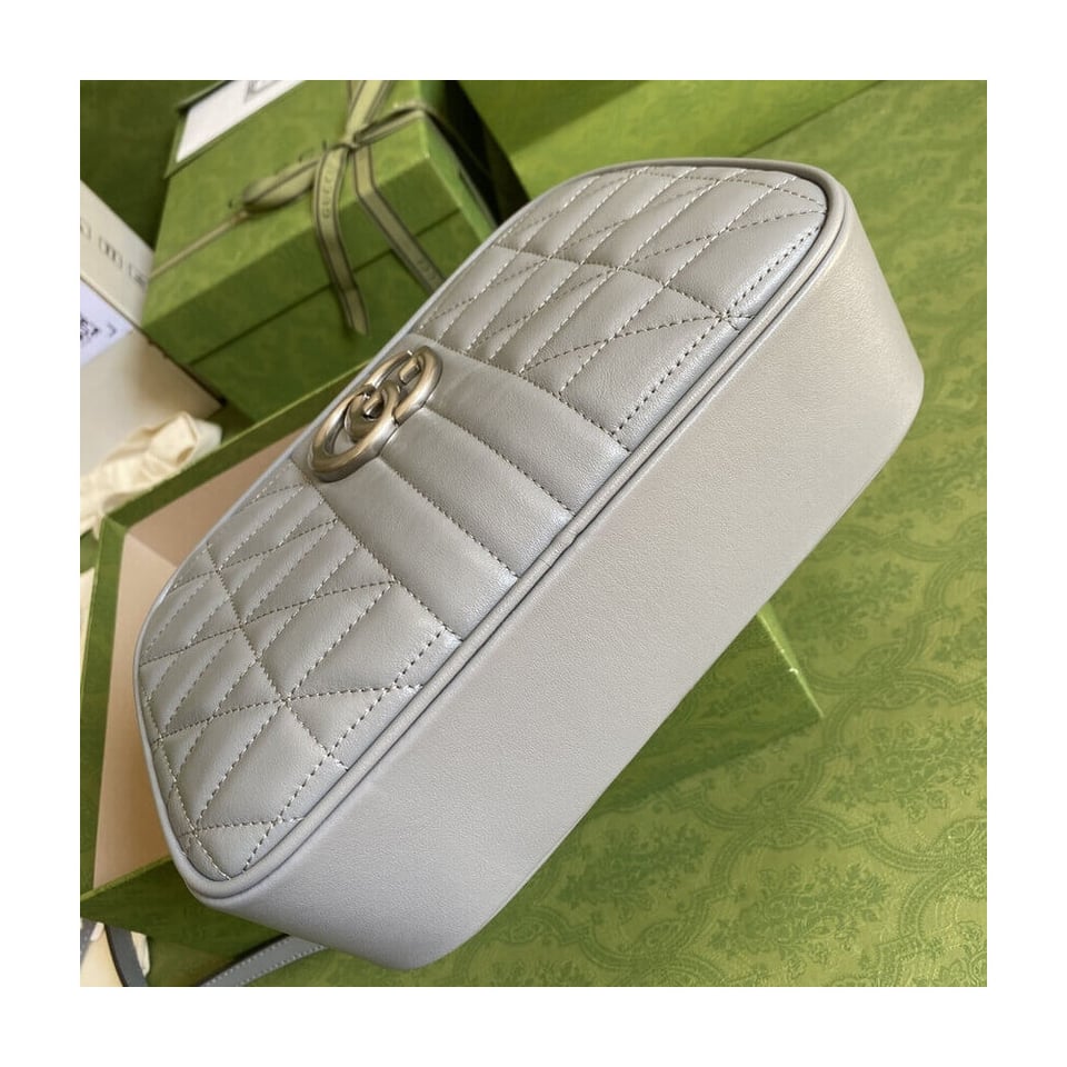 Gucci GG Marmont Small Shoulder Bag Grey view 7