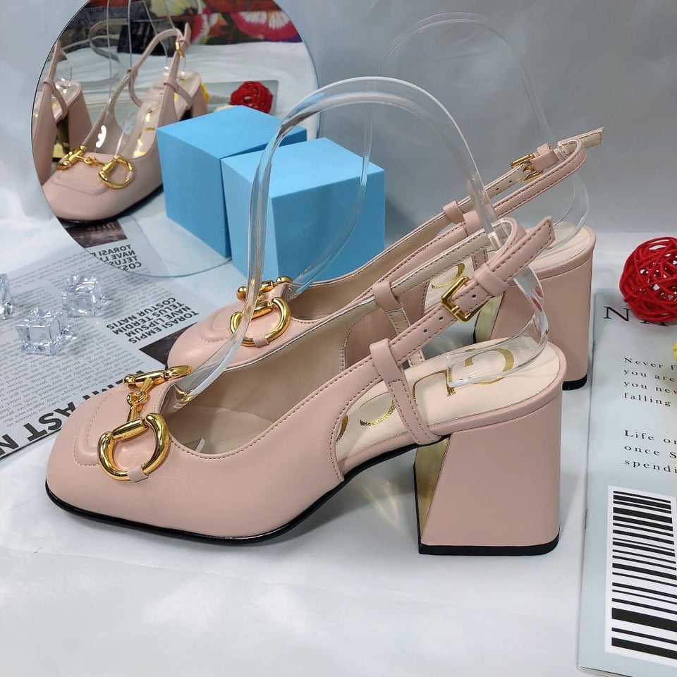 Gucci Women?S Mid Heel Slingback With Horsebit Light Pink ?643892 C9D00 6705 view 5