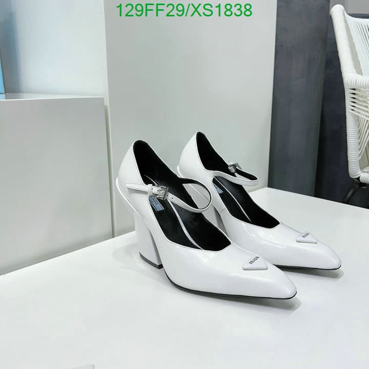 Prada Modellerie Leather Mary Jane Pumps In Nero White view 11