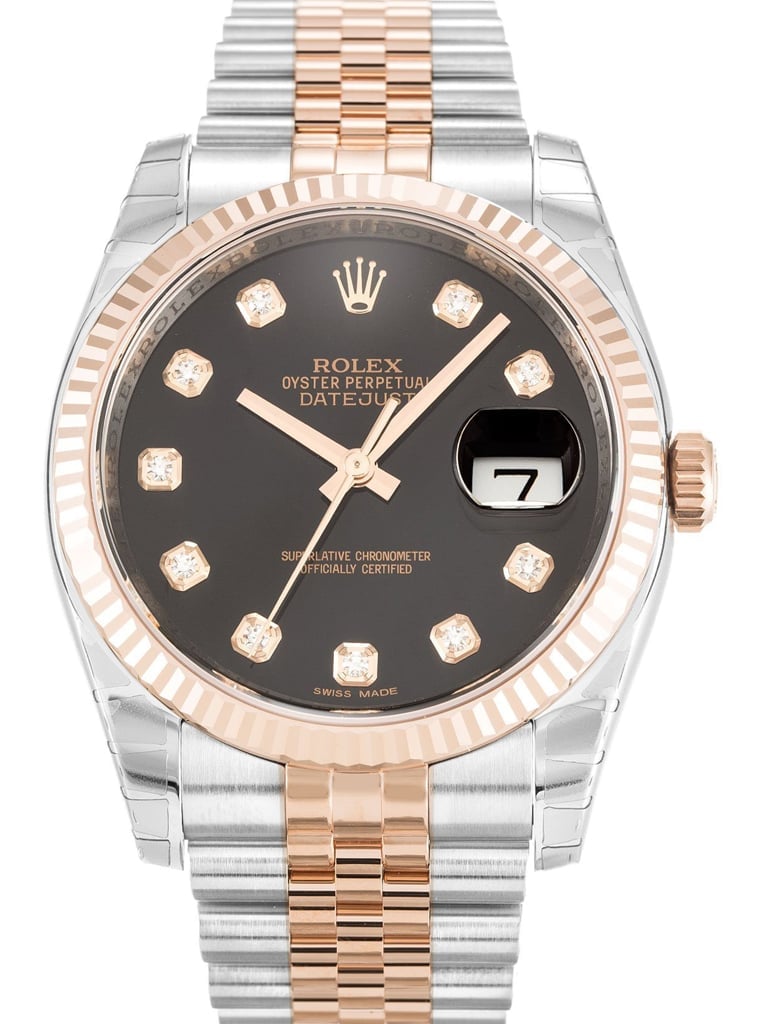 Rolex Datejust 36mm Black Dial 116231-3 view 2