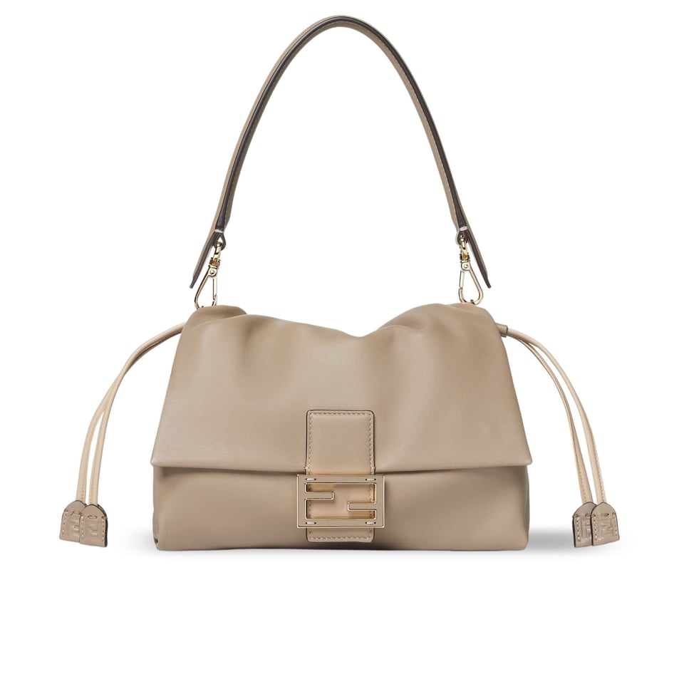Fendi Mamma Baguette Medium Dove Grey Nappa Leather Bag 26.5cm view 2
