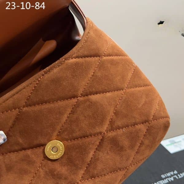 Saint Laurent Le 5 A 7 Hobo Bag Brown 27Cm view 7