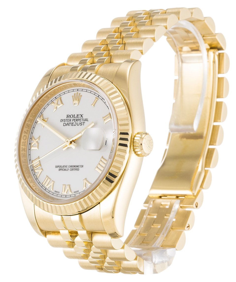 Rolex Datejust 36mm White Dial 116238 view 3