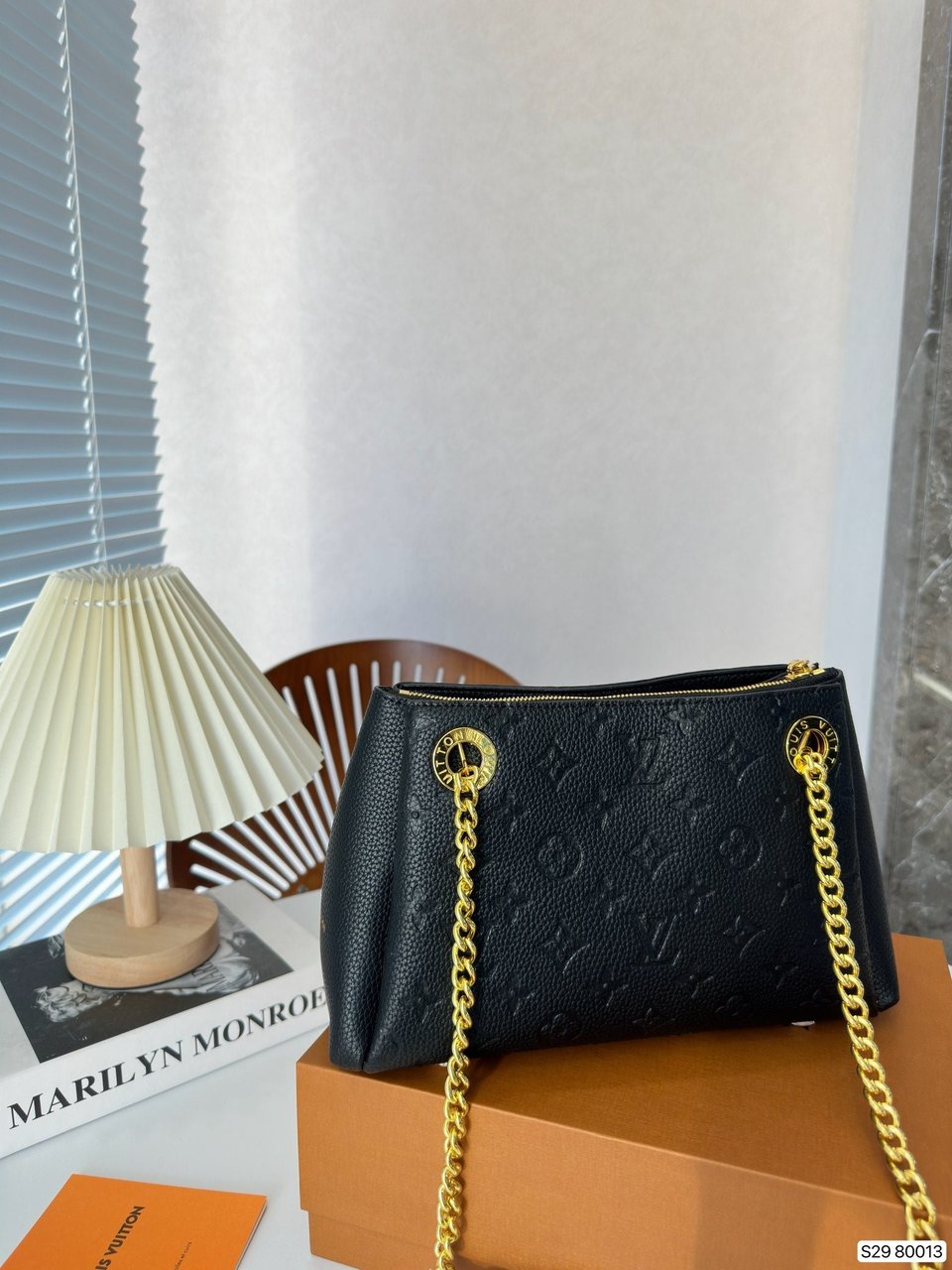 Louis Vuitton Monogram In Full Black Serene Bag 25Cm M43777 view 3